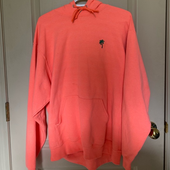 Fluorescent pink comfy hoodie - Picture 1 of 3